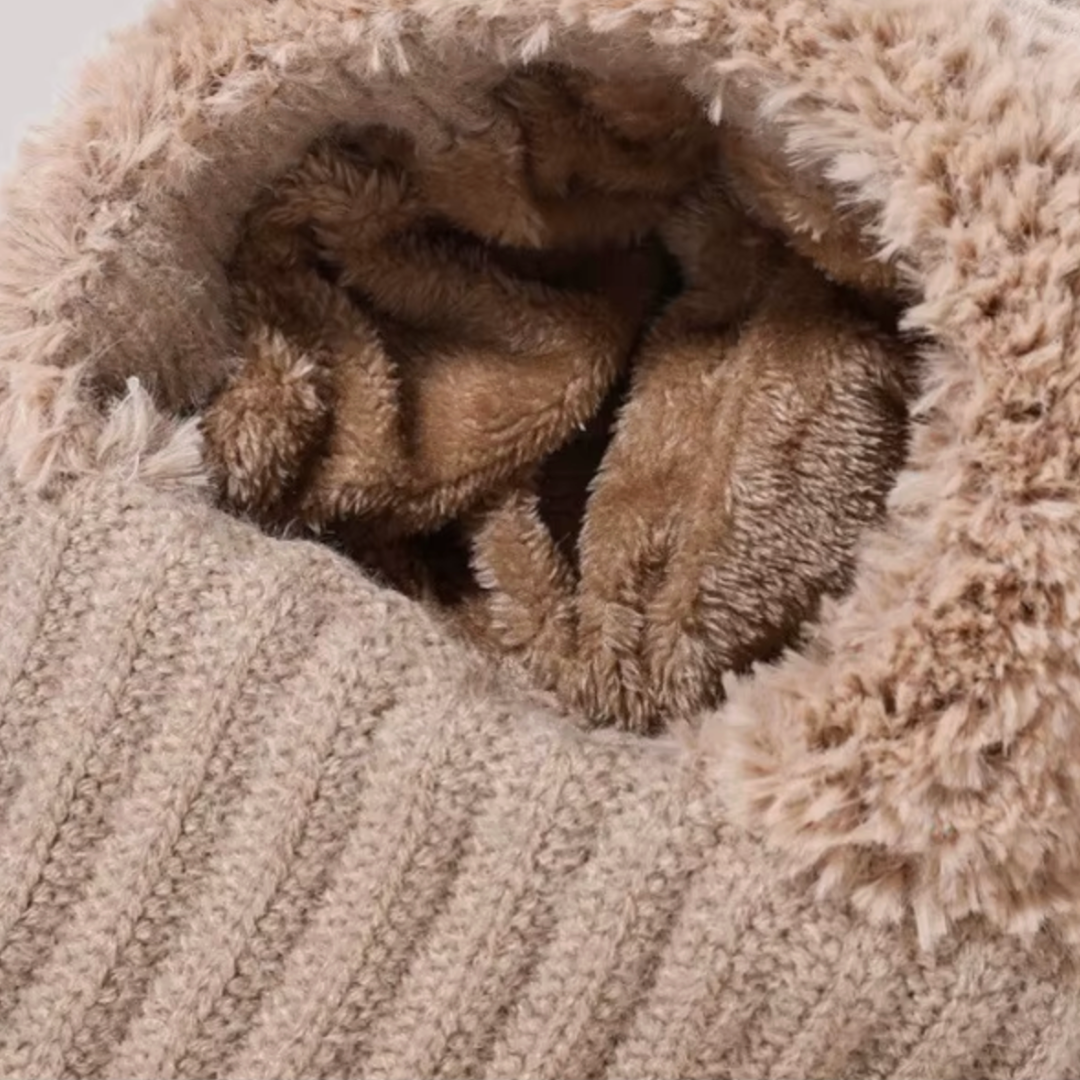 The Knitted Fluffi  Beanie