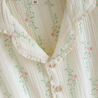 The Short Bloom - 100% Muslin Cotton Pajama