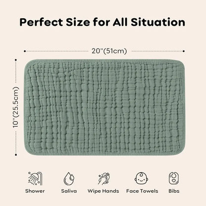 The Muslin Burp Cloths - 100% Muslin Cotton